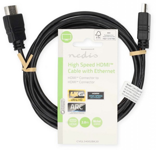 CVGL34002BK20 High-Speed HDMI-Kabel (2m) schwarz