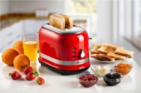 Moderna 2-Schlitz-Toaster rot