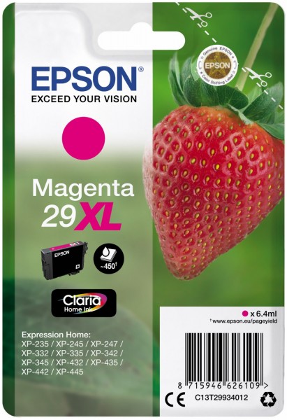 29XL Claria Home Tintenpatrone magenta