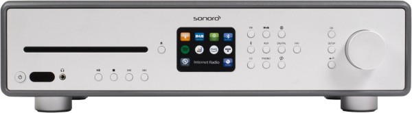 Maestro CD-Receiver mit Internetradio matt graphit