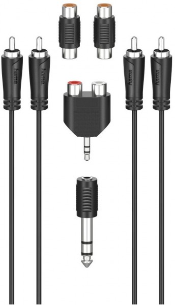 Cinch-Anschluss-Set (2,5m) schwarz