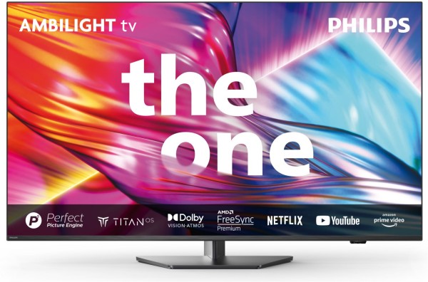 65PUS8909/12 The One 164 cm (65") LCD-TV mit LED-Technik anthrazit, 4K Ultra HD, Smart-TV, 120 Hz, DVB-T2/DVB-C/DVB-S2, Sprachsteuerung