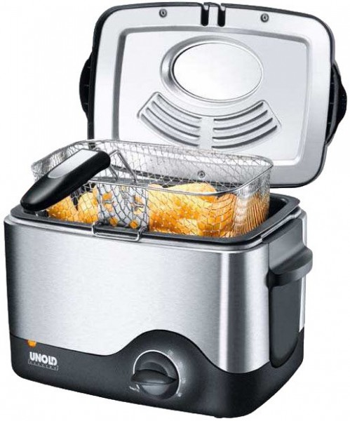 58615 Fritteuse Kompakt edelstahl /schwarz