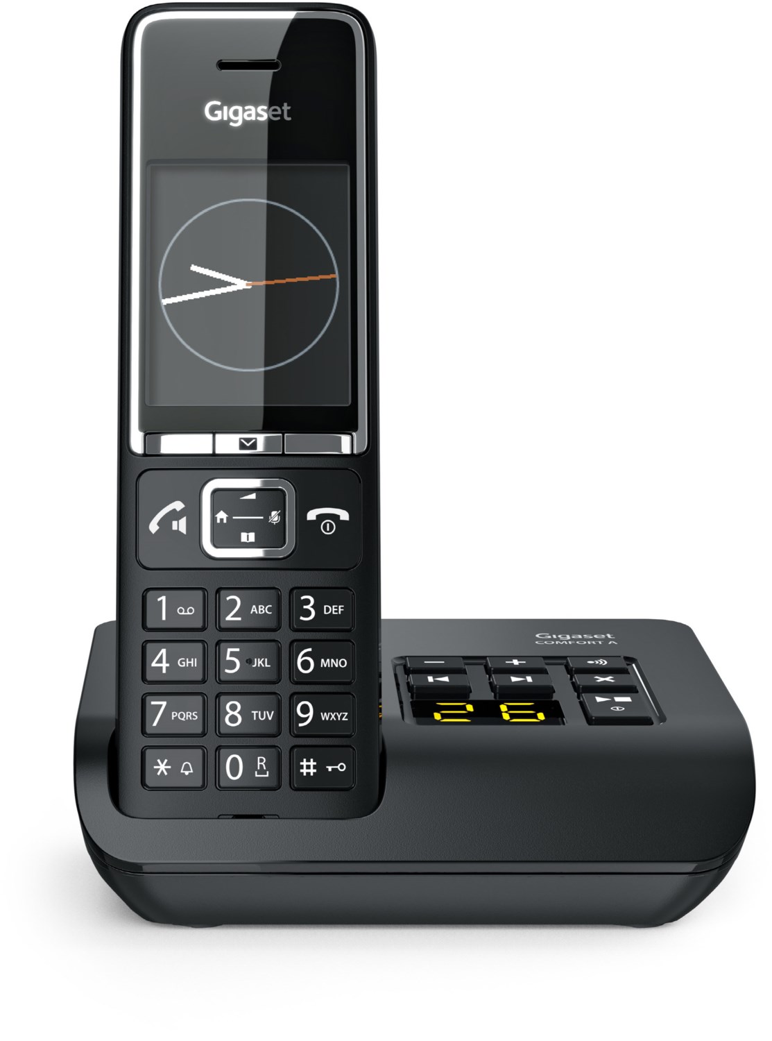 Comfort 550A Schnurlostelefon mit Anrufbeantworter schwarz/chrom