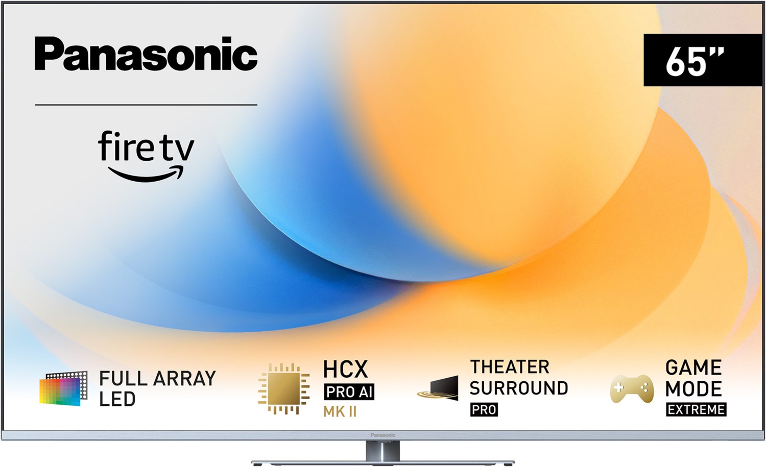 TV-55W93AE8 139 cm (55") LCD-TV mit Full Array LED-Technik silber, 4K Ultra HD, Smart-TV, 120 Hz, DVB-T2/DVB-C/DVB-S2, Sprachsteuerung