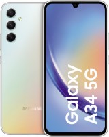 Galaxy A34 5G (128GB) Smartphone awesome silver, 6 GB RAM, 48 MP Kamera, 6,6 Zoll Display, Android
