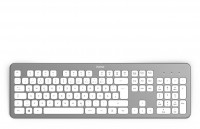 KW-700 Kabellose Tastatur silber/weiß