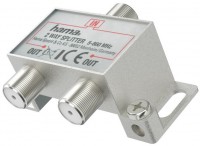 Breitband-Kabelverteiler, 2-fach silber