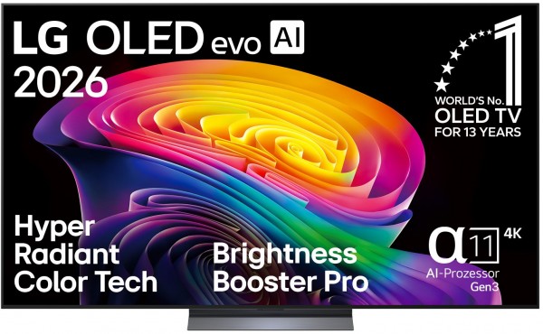 OLED77C68LA 195 cm (77") OLED evo AI TV, 4K Ultra HD, Smart-TV, HDR-Wiedergabe, 120 Hz, DVB-T2/DVB-C/DVB-S2, Sprachsteuerung