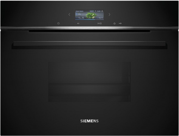 CD714GXB1 Elektro-Backofen mit Dampfgarer schwarz, Hefeteig-Gärstufe, WLAN, 59,4 cm breit, iQ700