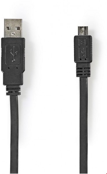 CCGP60410BK10 USB 2.0 Kabel (1m) schwarz A-Stecker>Micro-B-Stecker, flach