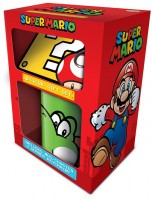 Mario Geschenkset Tasse, Untersetzer, Anhänger