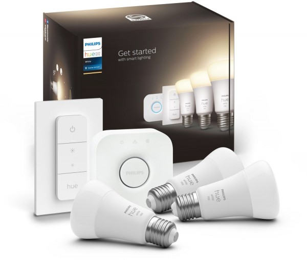 Hue White 9.5W A60 E27 3er Set LED-Leuchtmittel