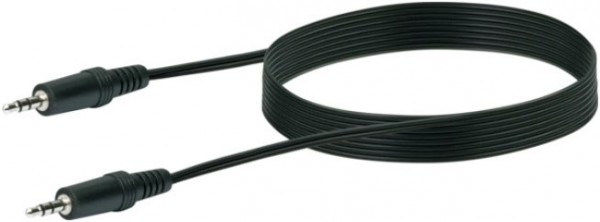 Audio Anschlusskabel (3m) Klinke (3,5 mm) > Klinke (3,5 mm) schwarz