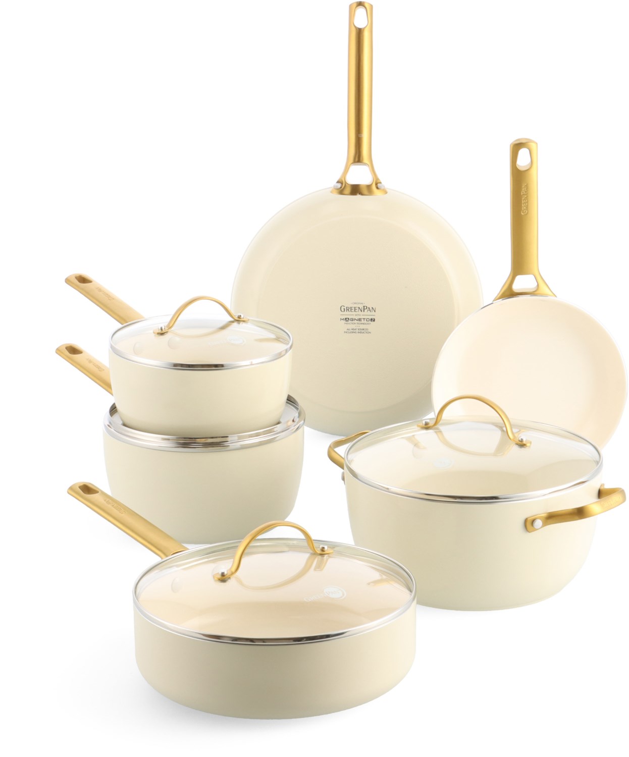 Image of Padova Reserve Topf & Pfannenset 6 tlg. creme