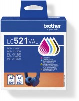 LC521VAL ValuePack (500 S.) Tinte 4-farbig