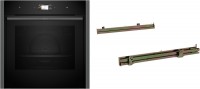 BLE6470CS Einbaubackofen bestehend aus B64CS71G0K + Z1608CX0 graphit-grey, Pizza-Stufe, schnelles Vorheizen, Brotback-Stufe