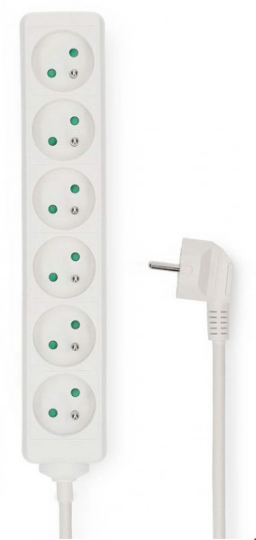 ESOC630F1WT Steckdosenleiste (3m) 6-Fach weiß