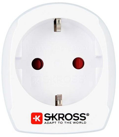 Länderreiseadapter EU>UK weiß
