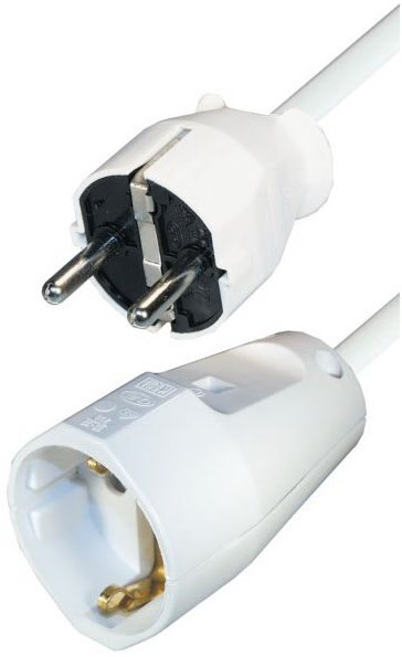 SVL 511 5m 3x1,5 Verlängerungskabel weiß