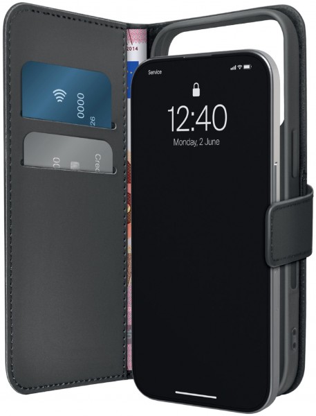 Wallet Stand Case für iPhone 17 Pro Max/18 Pro Max schwarz