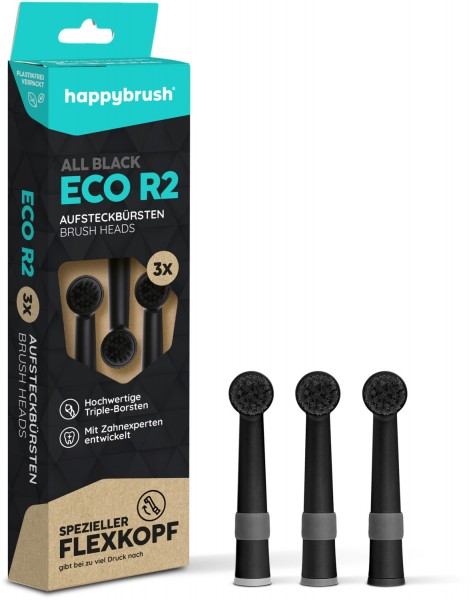ECO R2 Aufsteckbürsten all black