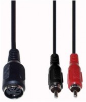 B 22 Adapterkabel (0,2m) Cinchkabel schwarz