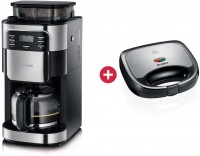 KA 4810 Filter-Kaffeemaschine mit integrierter Kaffeemühle + Dein Geschenk: SEVERIN SA 2969 Sandwichtoaster
