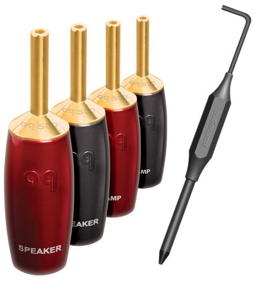 500 Bananenstecker (4er Set) gold