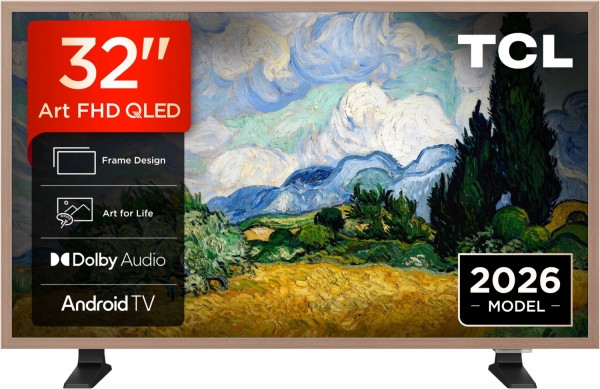 32A400 Pro 80 cm (32") Art QLED-TV, Full HD, Smart-TV, DVB-T2/DVB-C/DVB-S2, Sprachsteuerung