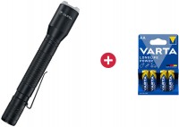 Aluminum Light F20 Pro LED-Taschenlampe + Dein Geschenk: Varta Longlife Power AA 4er Blister Mignon-Batterie