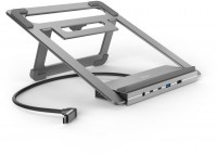 12-Port USB-C-Docking-Station grau