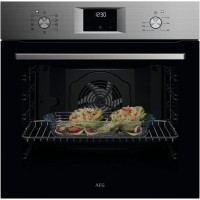 OU5AB20SM Einbaubackofen schwarz, Pizza-Stufe, Heißluftgrill, 59,4 cm breit, A+, Serie 5000