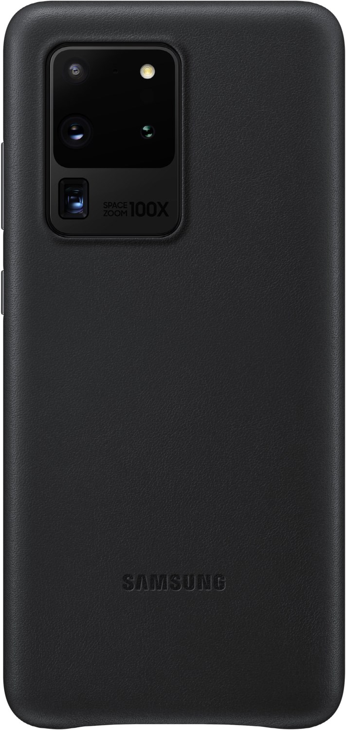 Leather Cover für Galaxy S20 Ultra schwarz