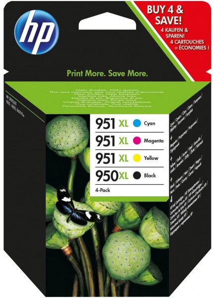 Nr. 950 XL/951 XL Tinte Combo Pack 4-farbig