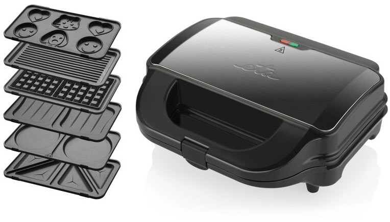 Image of Sorento Plus 6 in 1 Sandwichtoaster schwarz