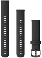 QuickChange Silikonarmband (18mm) für vivoactive 4S schwarz/schiefergrau