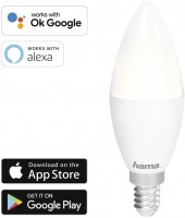 WiFi-LED-Lampe E14, 5,5W 00176586 weiß