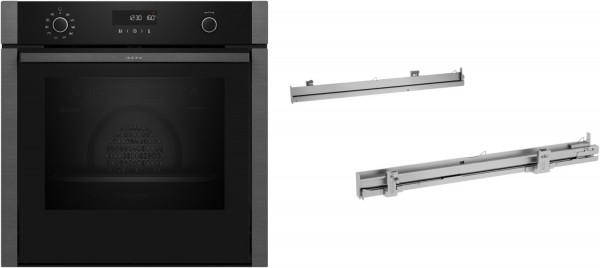 BLE310KP Einbaubackofen bestehend aus B6ACH7AG3 + Z1608BX0 graphit, 71 l, Pizza-Stufe, schnelles Vorheizen, Brotback-Stufe
