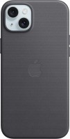 Feingewebe Case mit MagSafe für iPhone 15 Plus schwarz