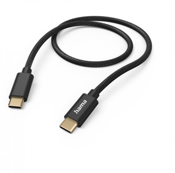 Ladekabel Fabric (1,5m) USB-C>USB-C schwarz