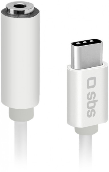 USB Type-C > 3,5mm Klinke (9cm) weiß
