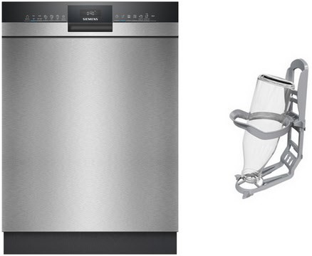 SN43EUEUAE Unterbau-Geschirrspüler 60 cm bestehend aus SN43ES22AE + SZ36BH00 edelstahl