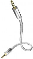 Premium MP3 Audiokabel (1,5m) Klinkenkabel weiß/silber