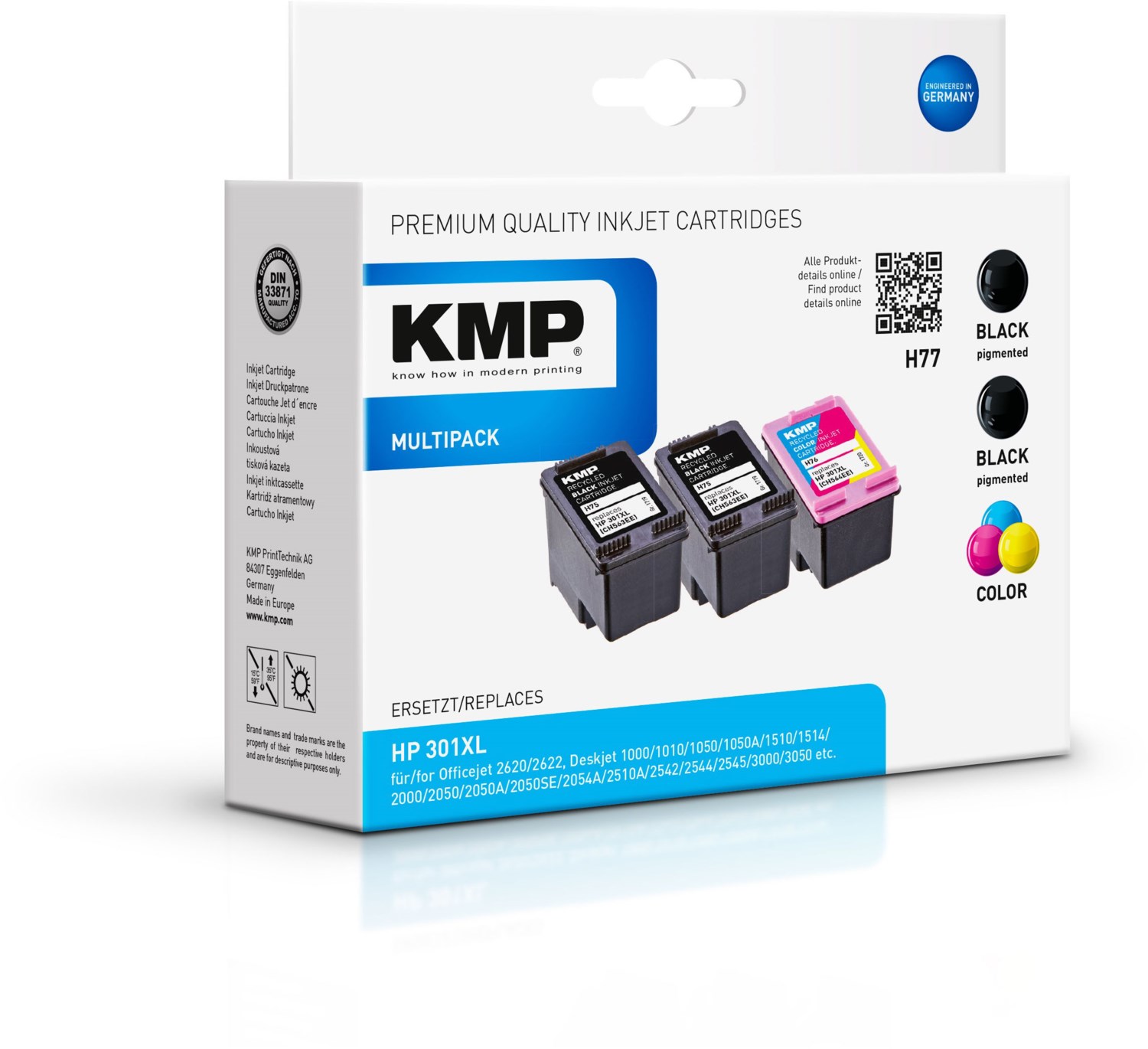 H77V Multipack ersetzt HP 301XL 4-farbig