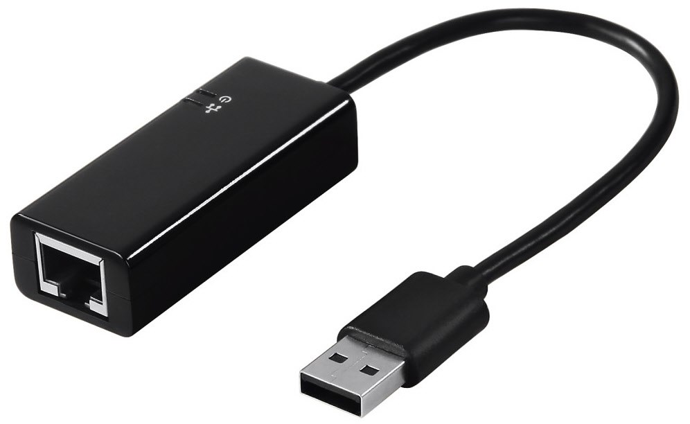 USB 2.0-Fast-Ethernet-Adapter schwarz