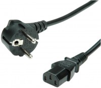 Netzkabel gerade IEC-Buchse (1,8 m) schwarz