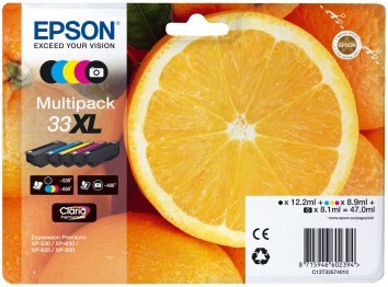 33XL Claria Premium Multipack 5-farbig
