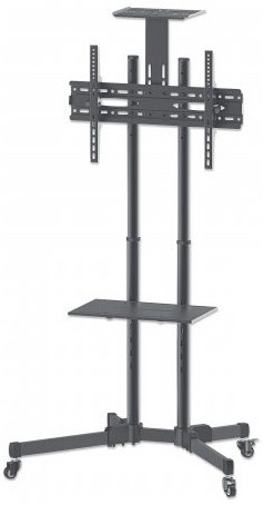 Image of MANHATTAN 461238 - TV-Ständer mit Rollen, 37" - 70", max. 50 kg, schwarz