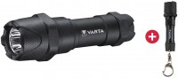 Indestructible F10 Pro 3AAA mit Batterien LED-Taschenlampe + Dein Geschenk: Varta LED Key Chain Light Taschenlampe